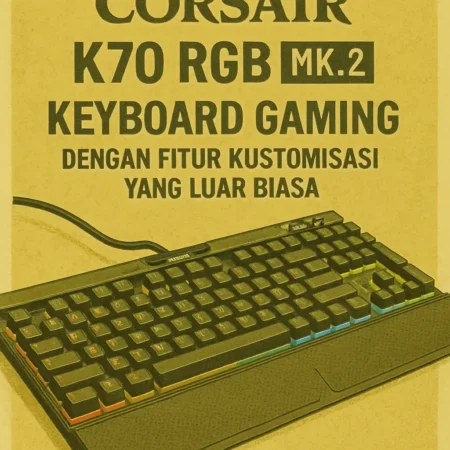 Corsair K70 RGB MK.2: Keyboard Gaming dengan Fitur Kustomisasi yang Luar Biasa