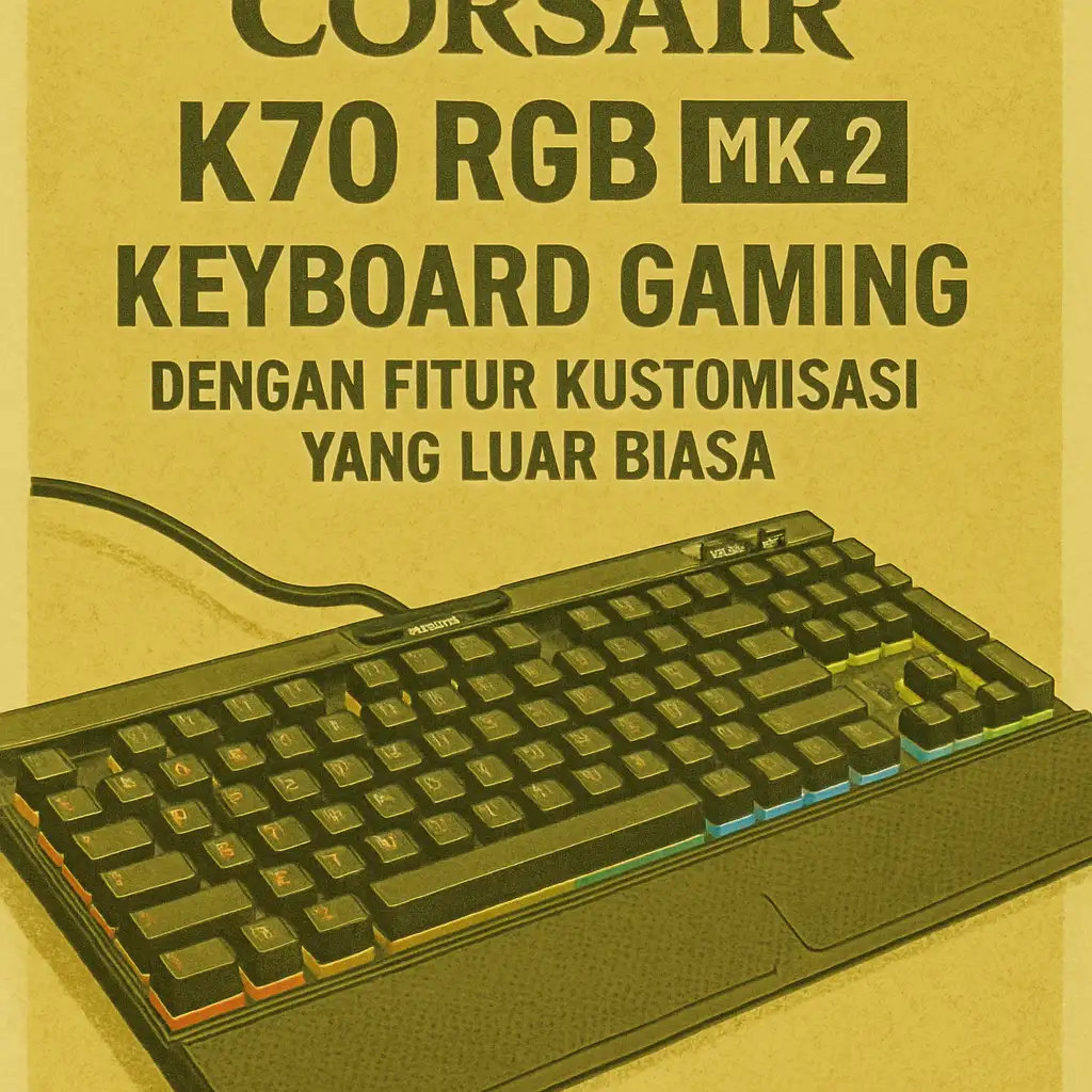 Corsair K70 RGB MK.2: Keyboard Gaming dengan Fitur Kustomisasi yang Luar Biasa